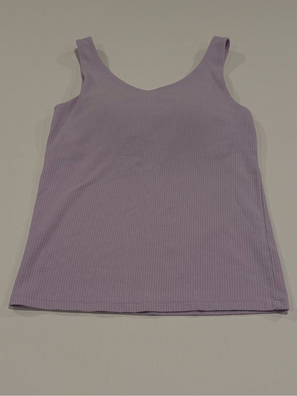 Uniqlo Airism Lilac Ribbed Tank Top - Women
